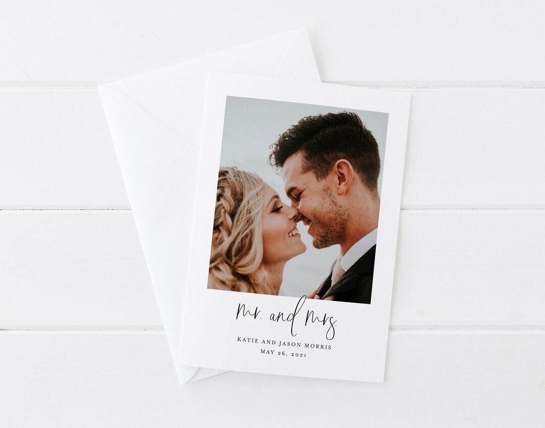 Printable Wedding Announcement Wedding Announcement Template Photo ...