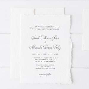 Printable Wedding Invitation Template | Classic Calligraphy Wedding Invitations | Templett Wedding Invitations | Wedding Invites | MT06