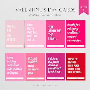 Printable Valentines Day Cards for Coworkers | Funny Valentines Cards ...