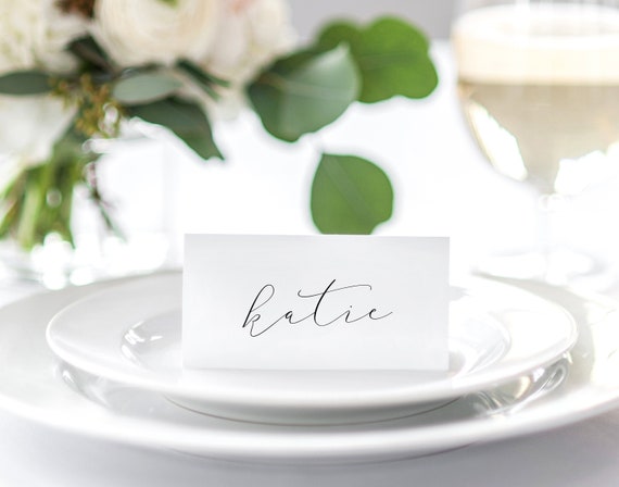 Printable Place Card Template Wedding Place Cards | Etsy