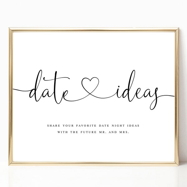 Date Night Cards | Date Night Jar Sign | Printable Date Night Cards | Date Night Ideas Template | Editable Date Night Idea Cards | CH19