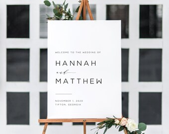 Printable Wedding Welcome Sign | Wedding Welcome Sign Template | Calligraphy Welcome Sign | Large Wedding Welcome Sign | Ceremony | MA19