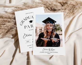 Graduation Announcement Template 2024 | Graduation Invitation | Graduation Cards Printable | Graduation Party Invites | Senior Graduation