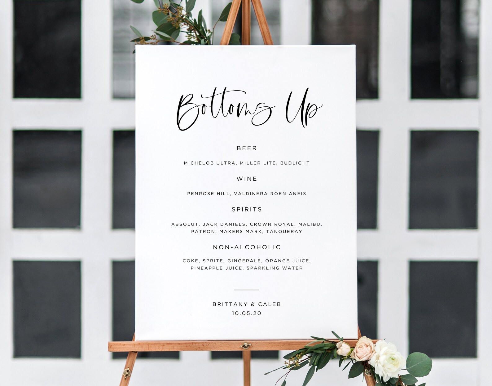 Printable Bar Menu Bar Menu Template Open Bar Printable Etsy