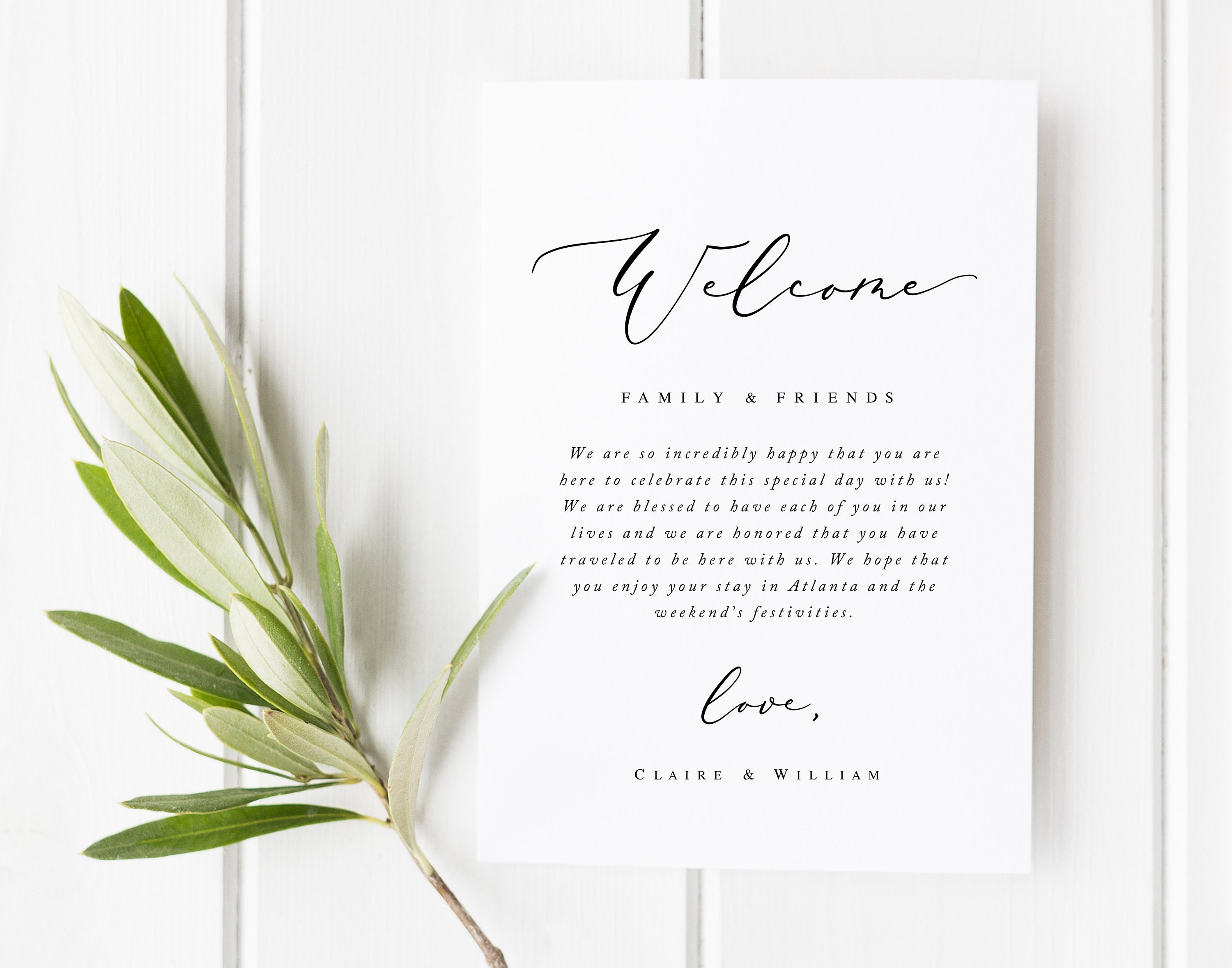 Printable & Editable Wedding Welcome Letter – FAKING IT FABULOUS