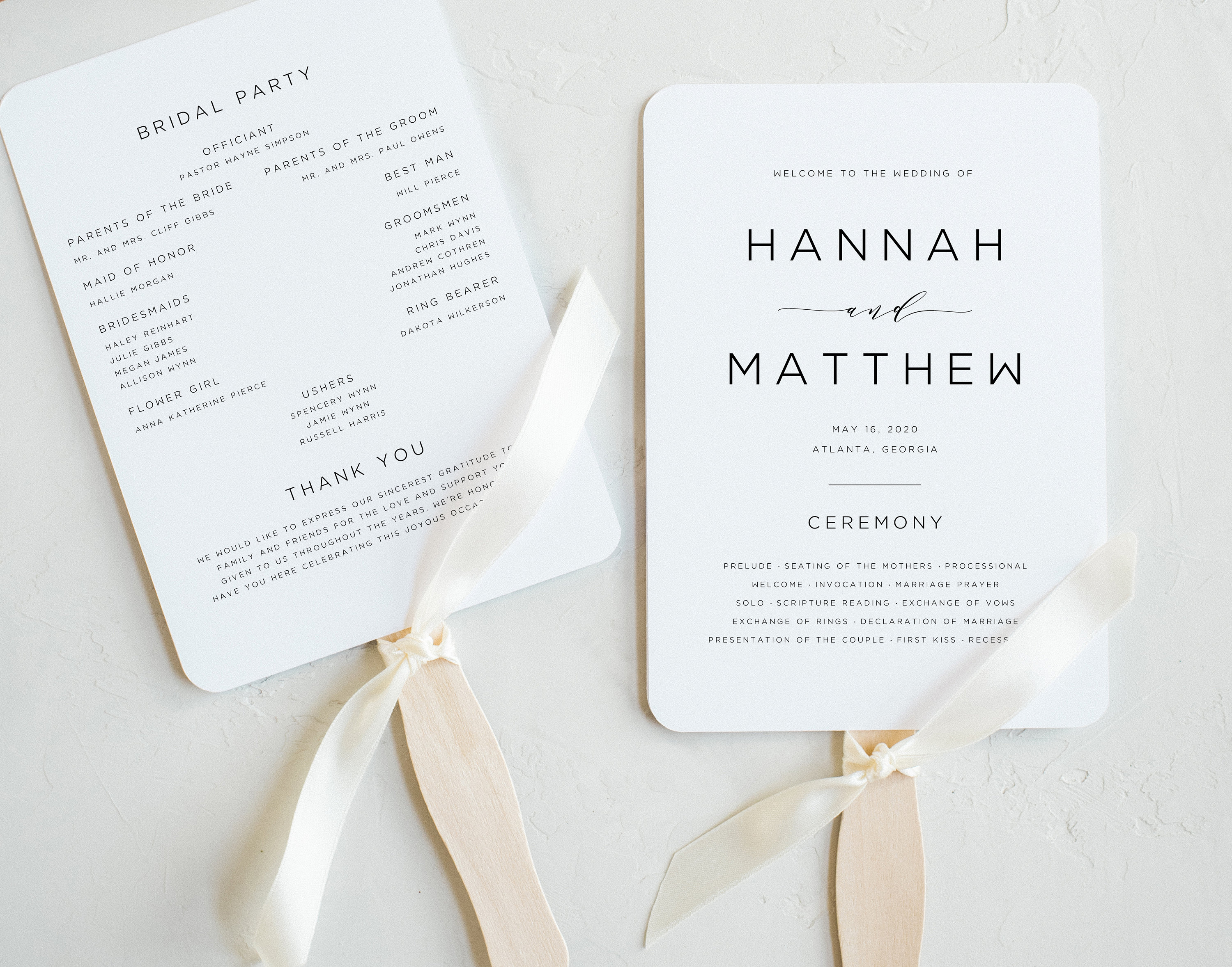 Wedding Fan Program Template Printable Wedding Program Etsy Canada