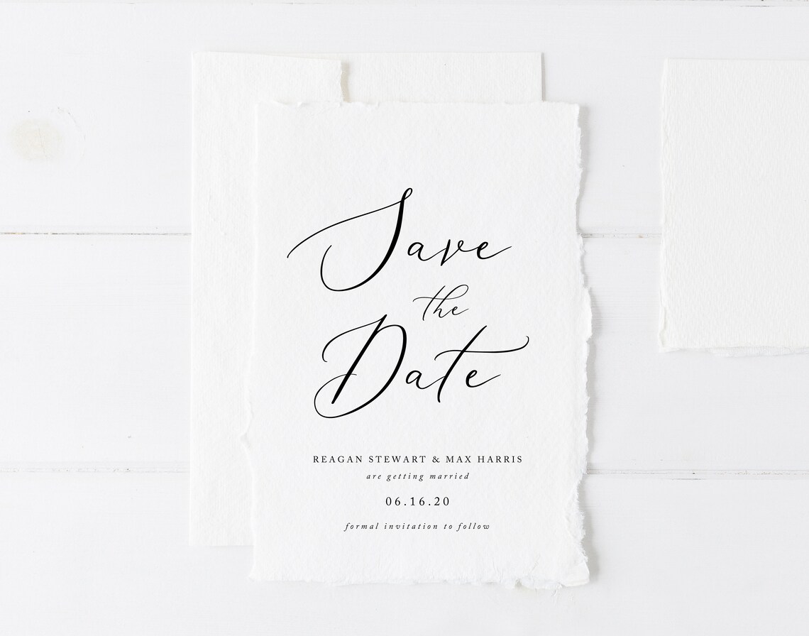 Printable Save the Date Template Save the Date Card Etsy