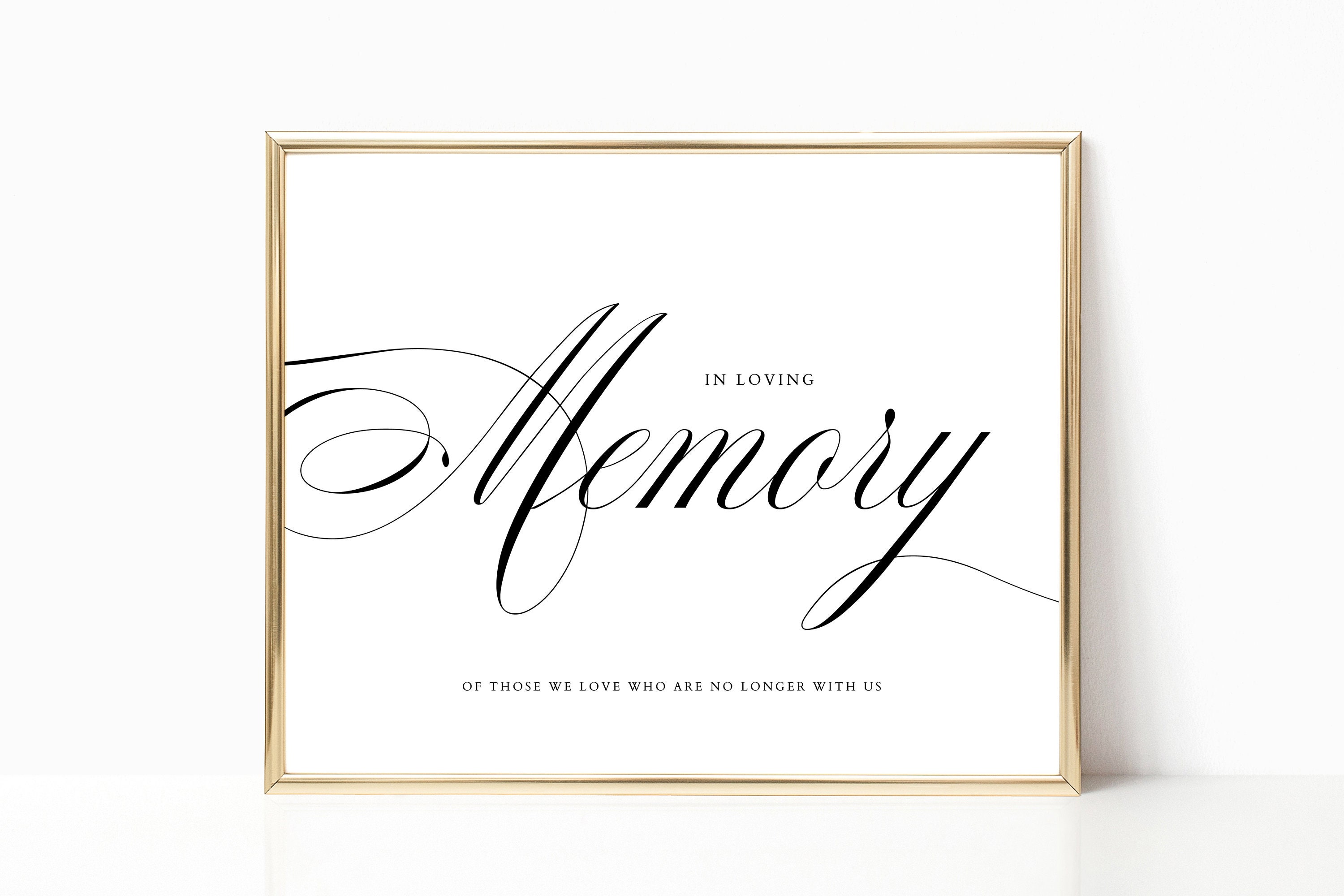 In Loving Memory Template Printable In Loving Memory Sign | Etsy