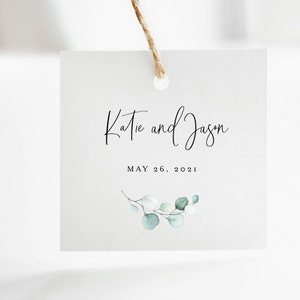 Wedding Favor Tags Favor Tag Template Printable Thank You - Etsy
