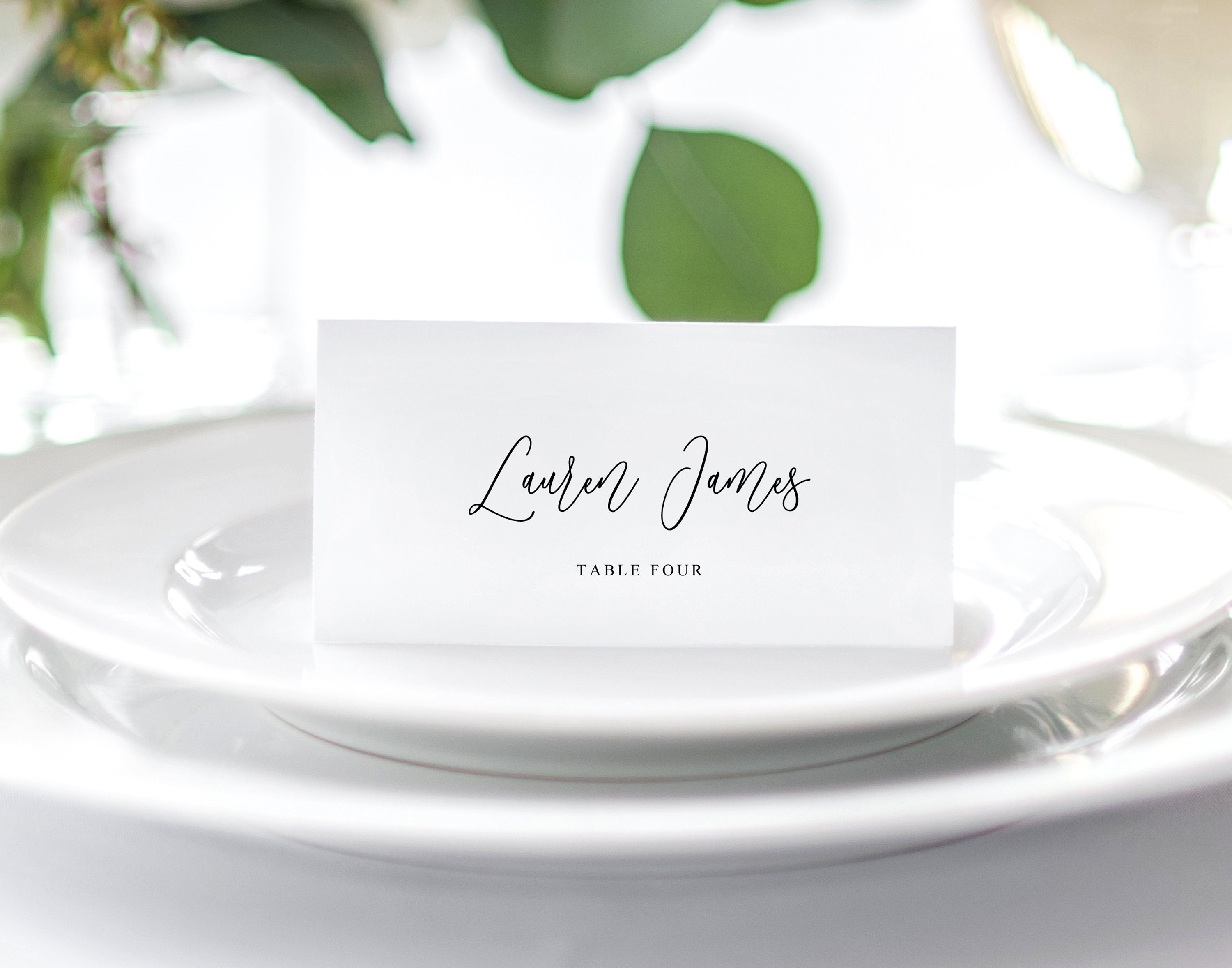 Printable Place Card Template Wedding Place Cards | Etsy