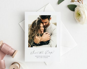 Printable Save the Date Card | Photo Save the Date | Save the Date Template | Editable Save the Date | Templett Save the Dates | BP19