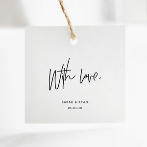 Wedding Favor Tags Favor Tag Template Printable Thank You Tags Thank ...