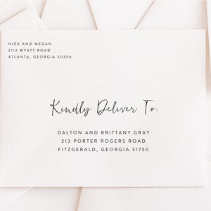 Printable Envelope Template | Envelope Template | Editable Envelope Template | Wedding Envelope Template | Calligraphy Envelope | FL11
