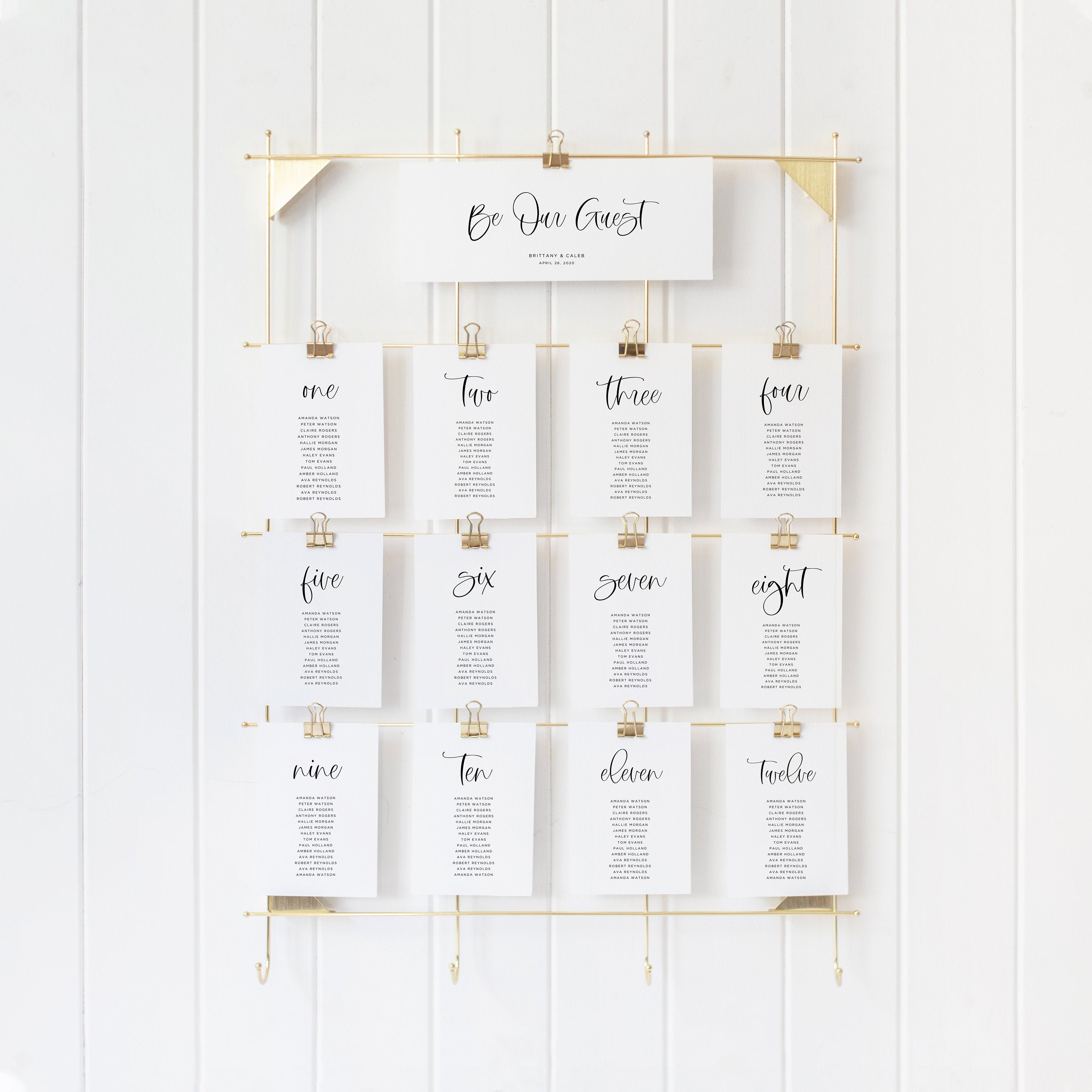 Seating Chart Cards Printable Seating Cards Seating Chart Etsy
