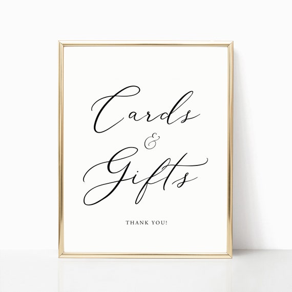 Cards and Gifts Sign Printable Cards and Gifts Sign Cards | Etsy