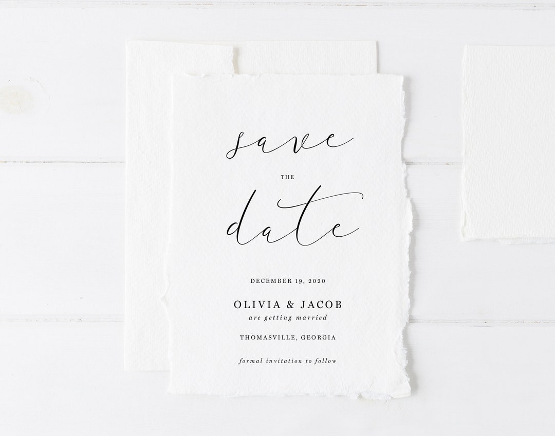 Printable Save the Date Template Save the Date Card Etsy