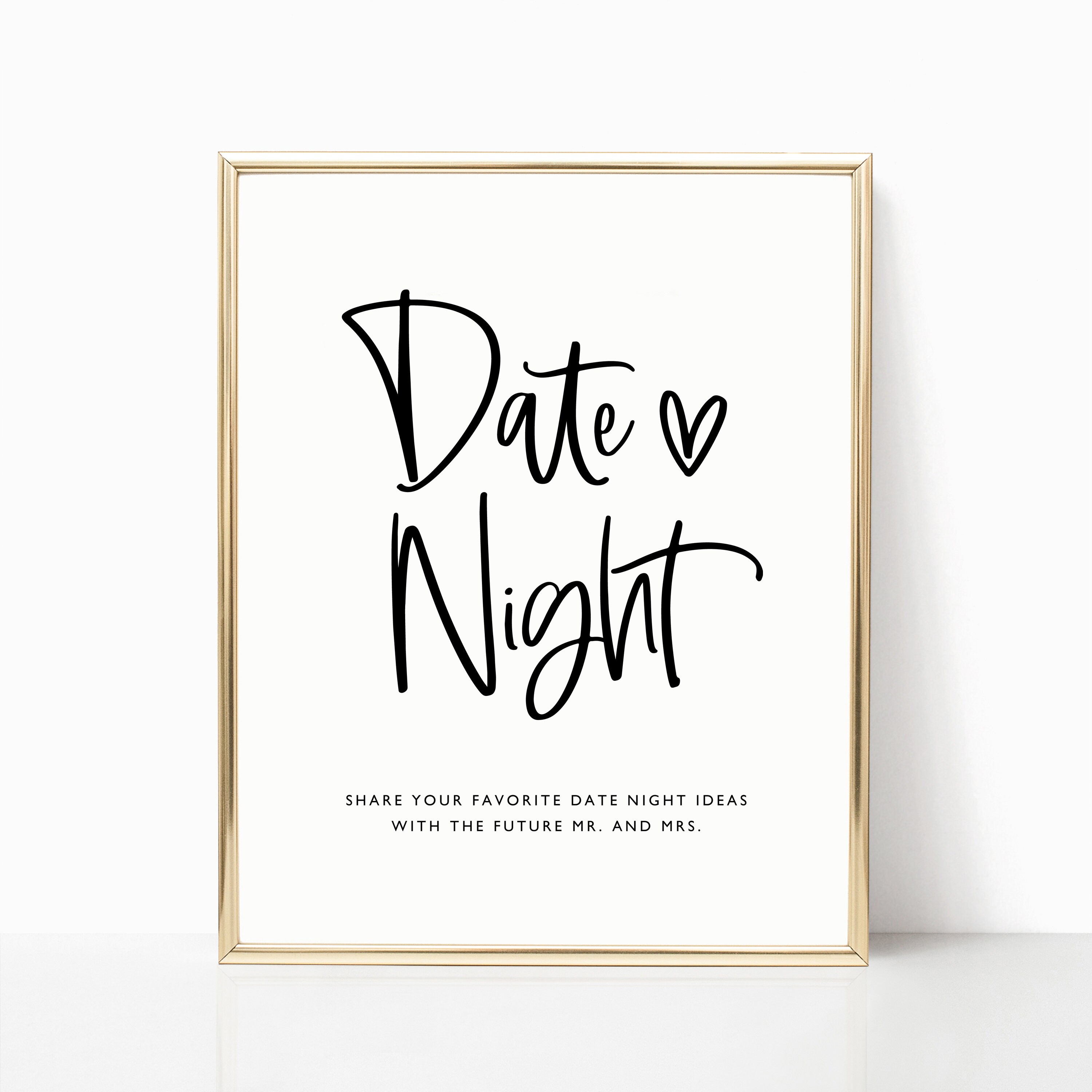 Date Night Cards Date Night Jar Sign Printable Date Night - Etsy