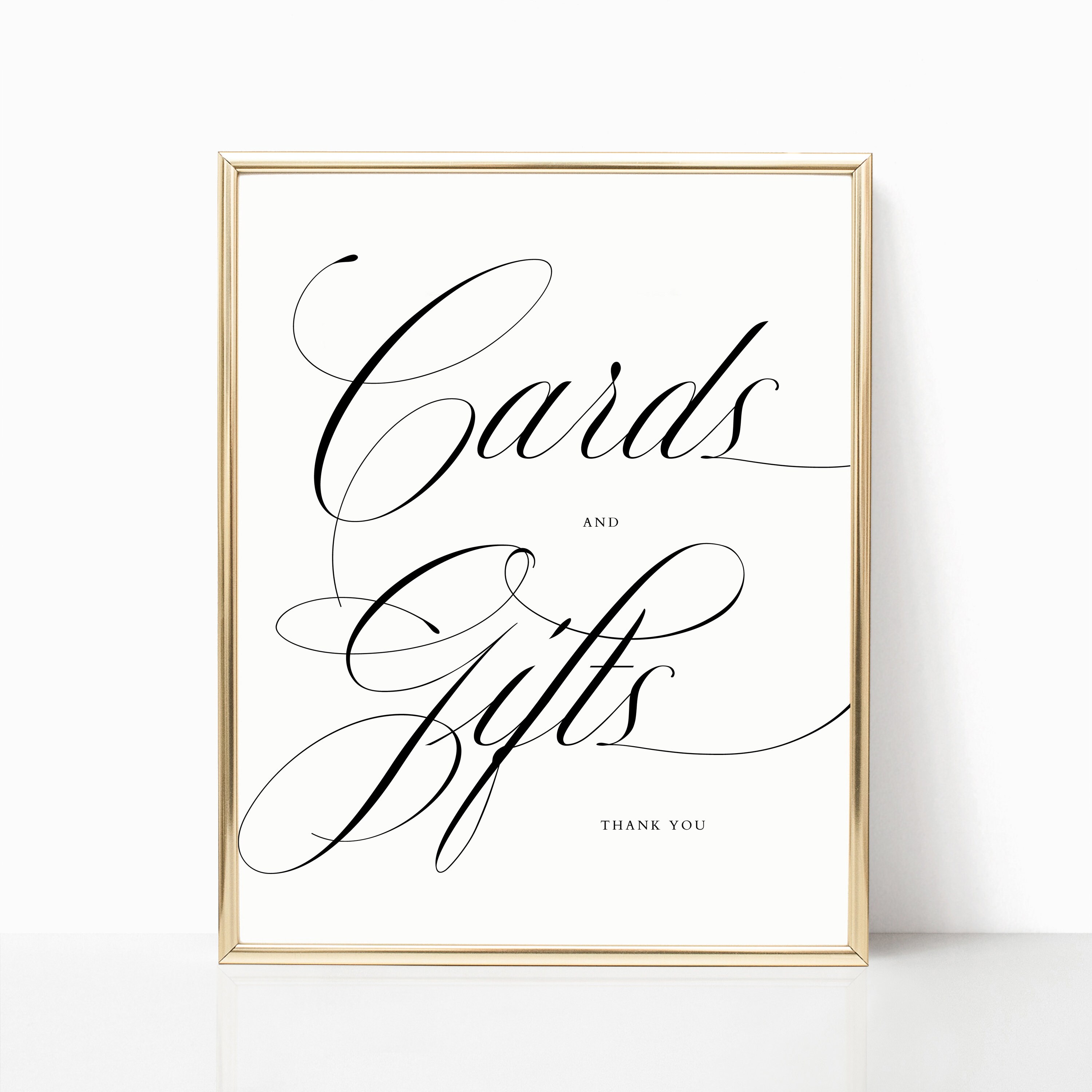 Printable Cards and Gifts Sign Cards and Gifts Sign Cards | Etsy