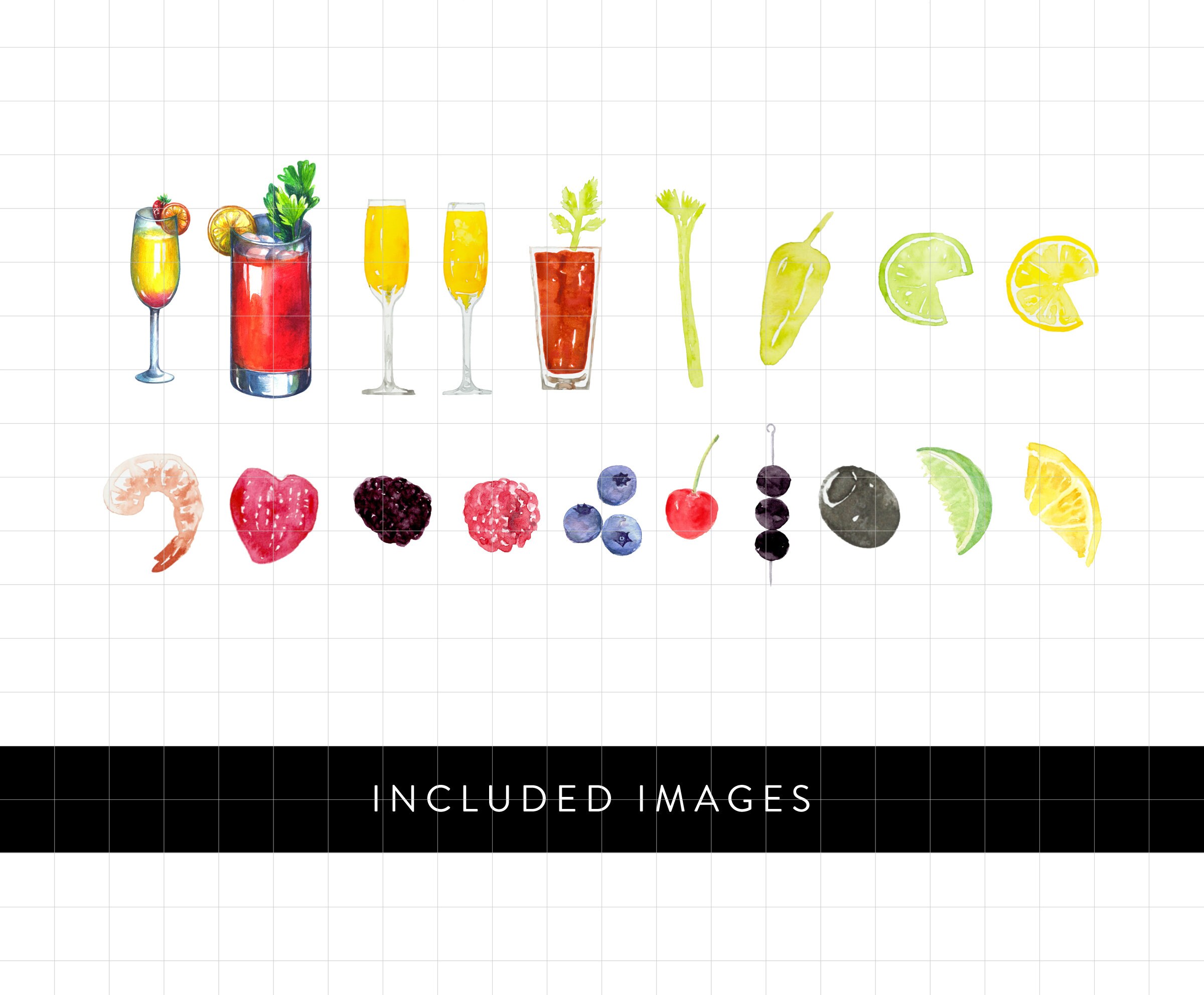 Bloody Mary and Bubbly Bar Sign Template Bloody Mary and - Etsy