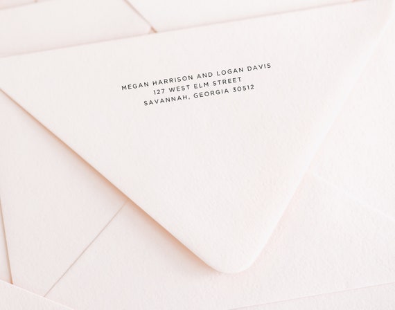 Minimal Wedding Envelope Template, Printable Modern Wedding