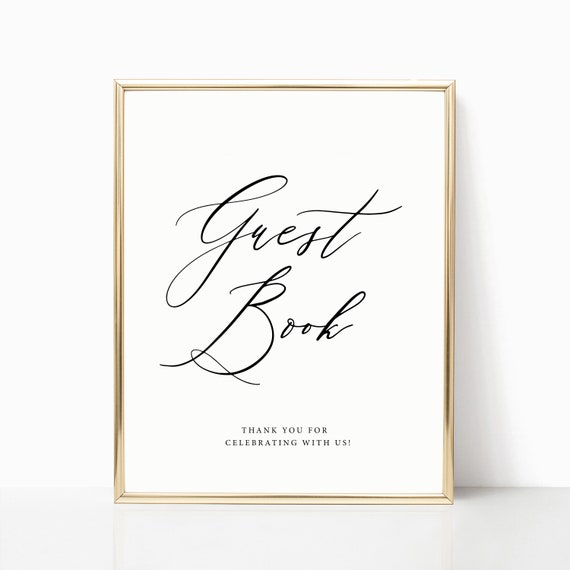 Printable Guestbook Sign Wedding Guestbook Sign Guestbook | Etsy