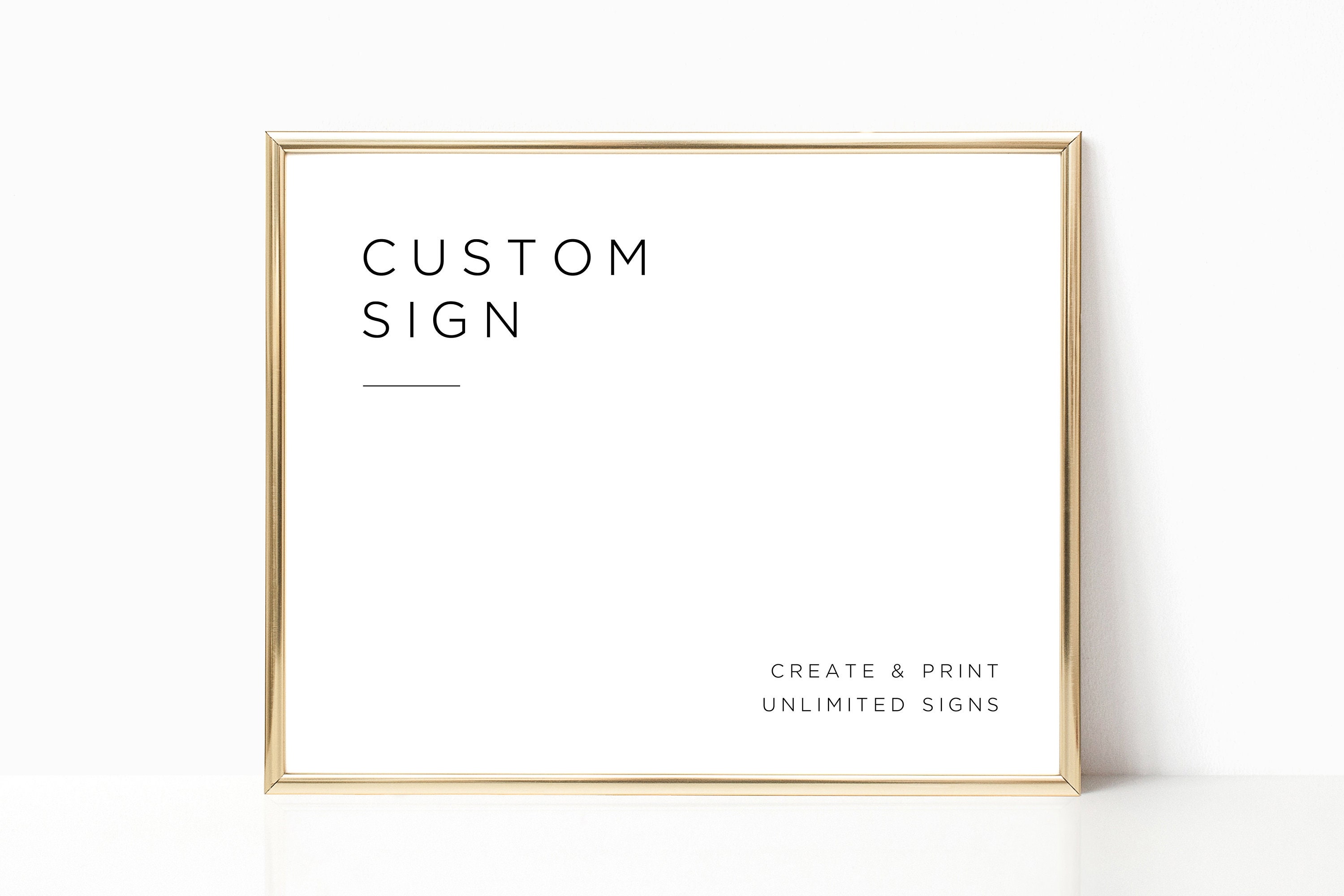 Custom Sign Template Editable Wedding Sign Create Your Own | Etsy