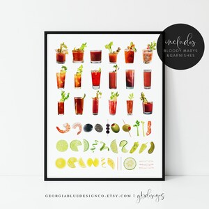 Bloody Mary Bar Sign Template Printable Bloody Mary Bar Sign Bridal ...