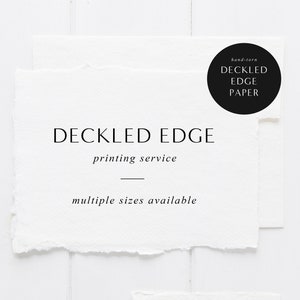 Service d'impression de mariage bords déchirés, Suite d'invitations déchirées à la main, Faire-part de mariage bords déchirés personnalisés, Numéros de table, Menu, Retenez la date