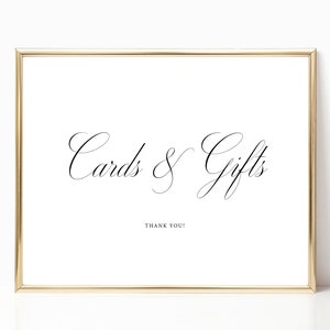 Printable Cards and Gifts Sign | Cards and Gifts Sign | Cards and Gifts Sign Template | Cards and Gifts Table Sign | Modern | Simple | MT06