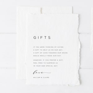 Wedding Wishing Well Card Template Modern Wedding Wishing Etsy