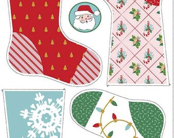 C9610 Mint Santa Claus Fabric 12 yard Per Order Christmas Fabric 100/% Quilting Cotton Fabric Riley Blake Mrs Claus Snowflakes