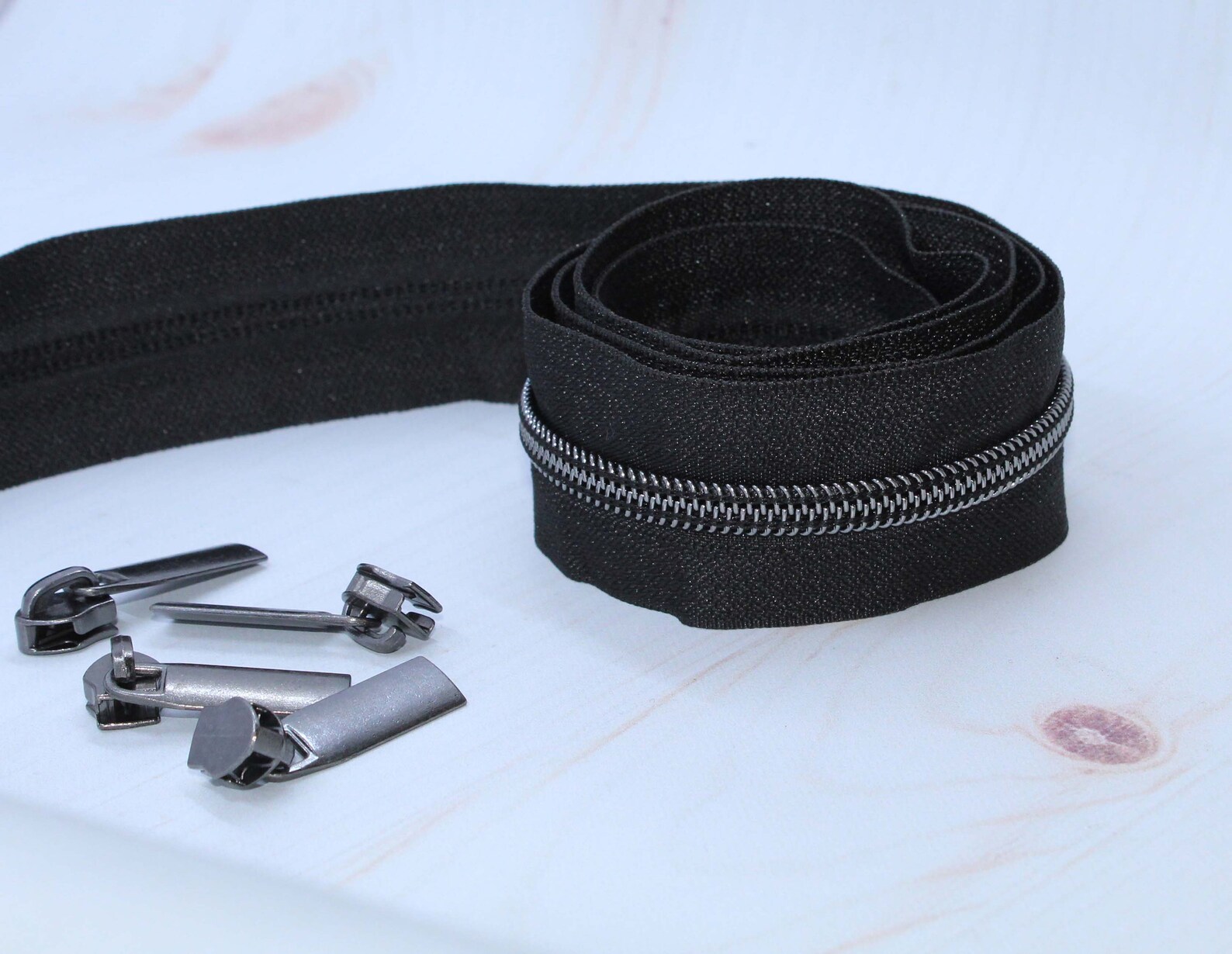 Zipper by the Yard 1 Yard 4 Zipper Pulls Choice of Colors Etsy