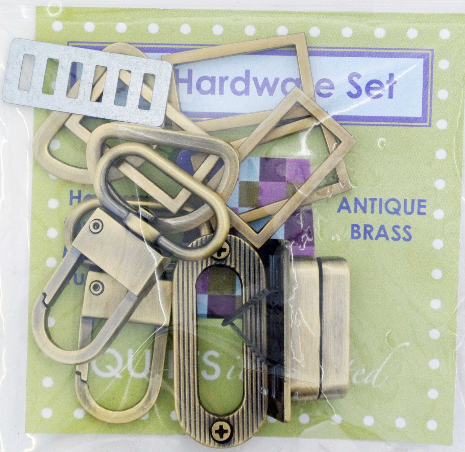 Mega Bow Tucks Tote Hardware Set Shiny Gun Metal Bag | Etsy