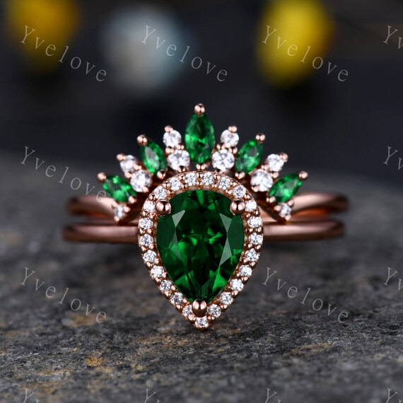 Buy CEYLONMINE Emerald Ring with Natural Panna Stone Astrological Stone  Emerald Silver Plated Ring Online at Best Prices in India - JioMart.