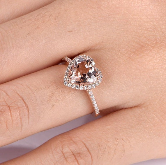 Morganite heart deals
