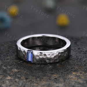 Mens sapphire eternity best sale band