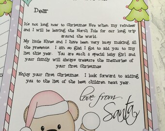 Dear baby letter | Etsy