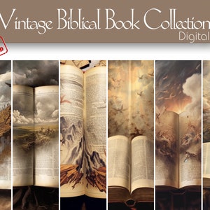 Papier numérique vintage de livre biblique pour un design créatif, scrapbooking, vêtements, journalisation numérique, arrière-plans, journalisation biblique