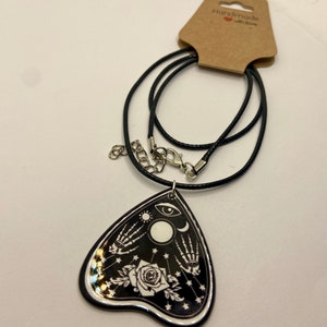 Halloween Oujia and Moth Necklaces // Horror - Goth Jewelry - Spooky