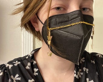 Butterfly Charm Face Mask Chain