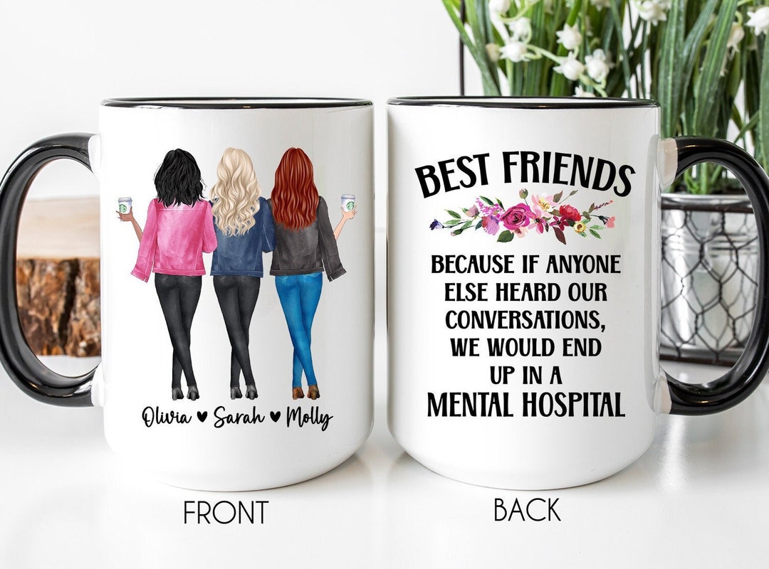 Best Friend Mug Personalized Coffee Mug Best Friend Gift Etsy