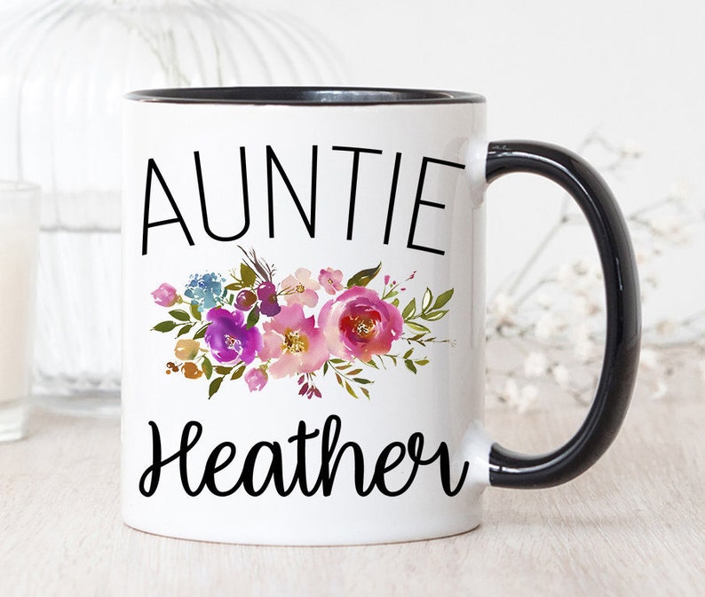 Auntie Mug Personalized Aunt Gifts Auntie Coffee Mug Custom Etsy