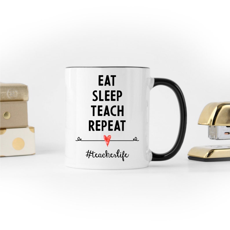 Personalized Teacher Mug Teacher Christmas Gift Teacher Etsy