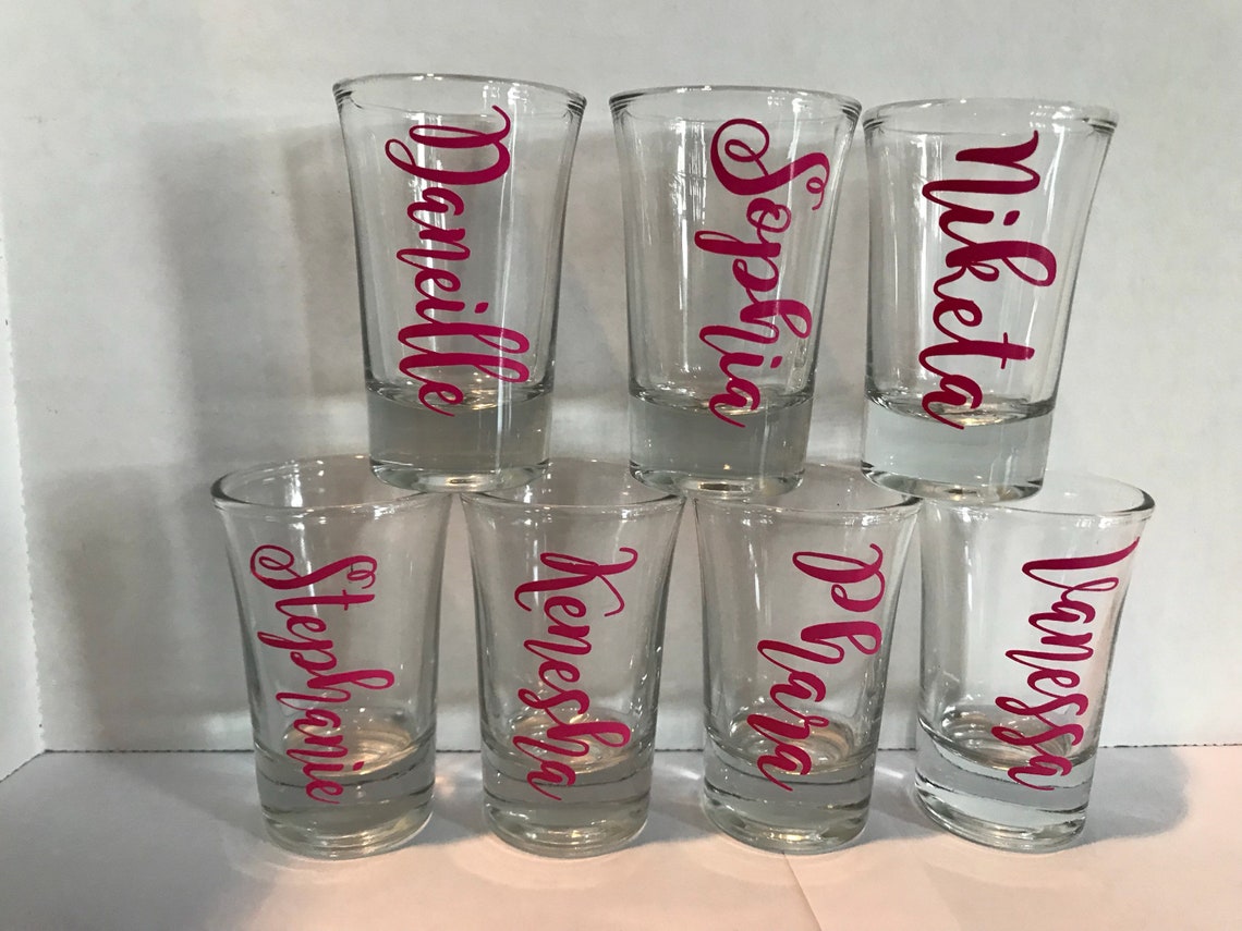 Personalized Shot Glasses Etsy