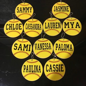 Softball Taschenanhänger