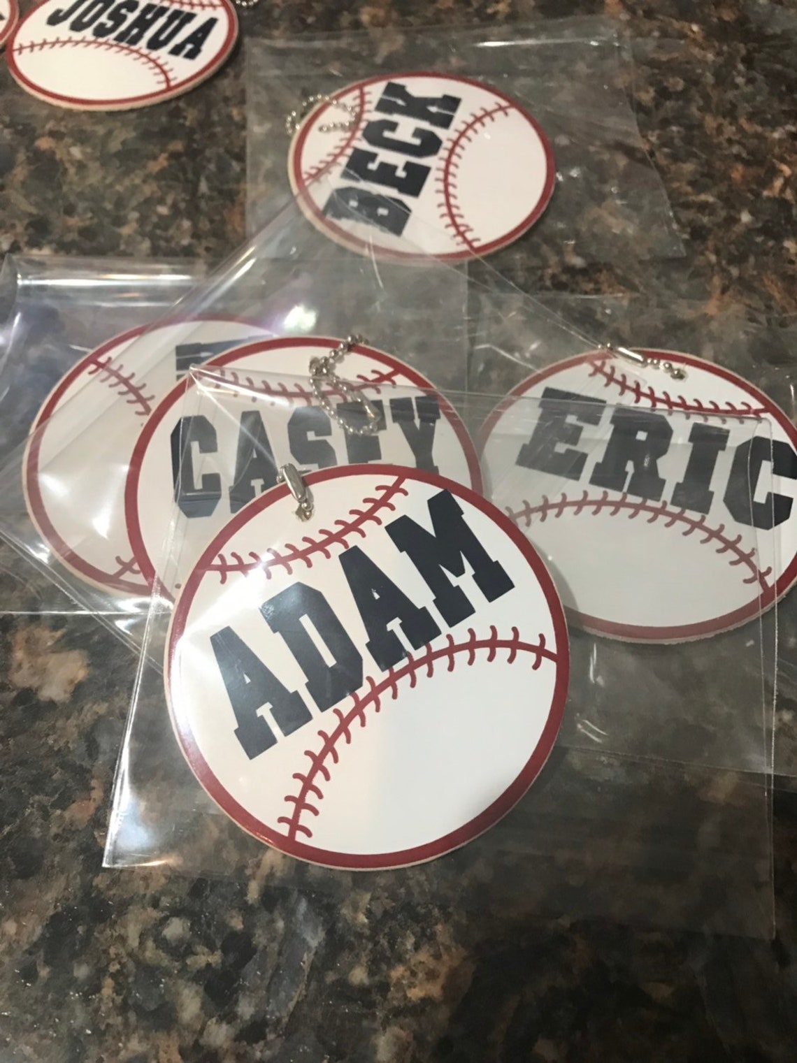 Baseball Bag Tags Etsy