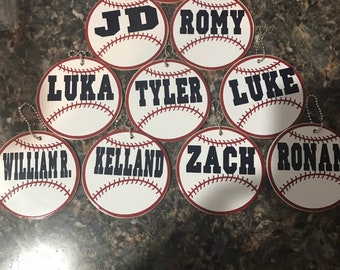 Baseball bag tags