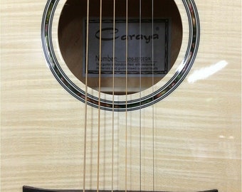 Caraya SDG-837 CEQ/N All Flame Maple Acoustic Guitar,EQ/Tuner+Free gig bag  - HillSound