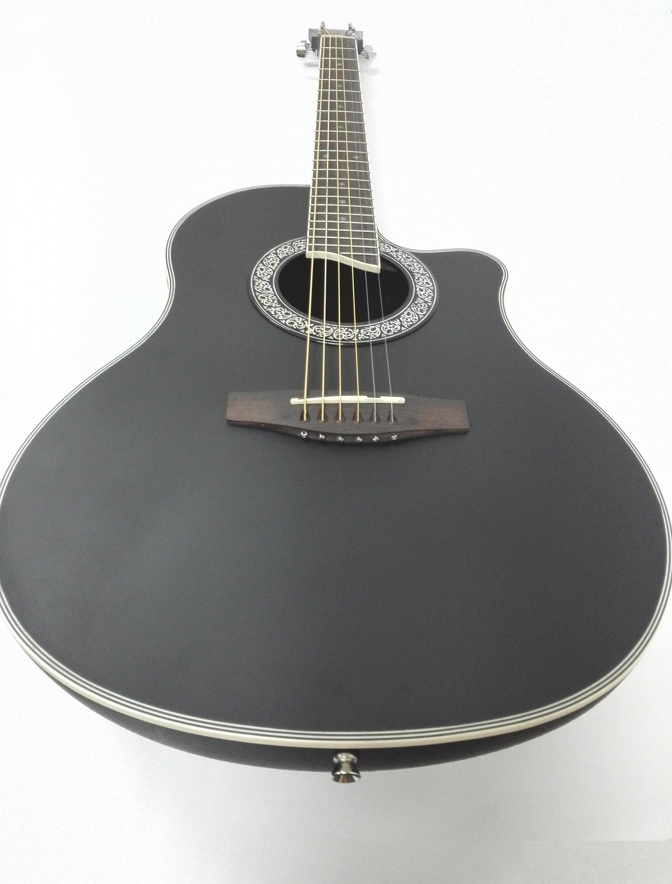 Full Size Caraya Round-back Electro-acoustic Guitar Matt Black 721CEQ/MBK  Swift Delivery With DHL, Your Package in 3-5 Business Days -  Denmark