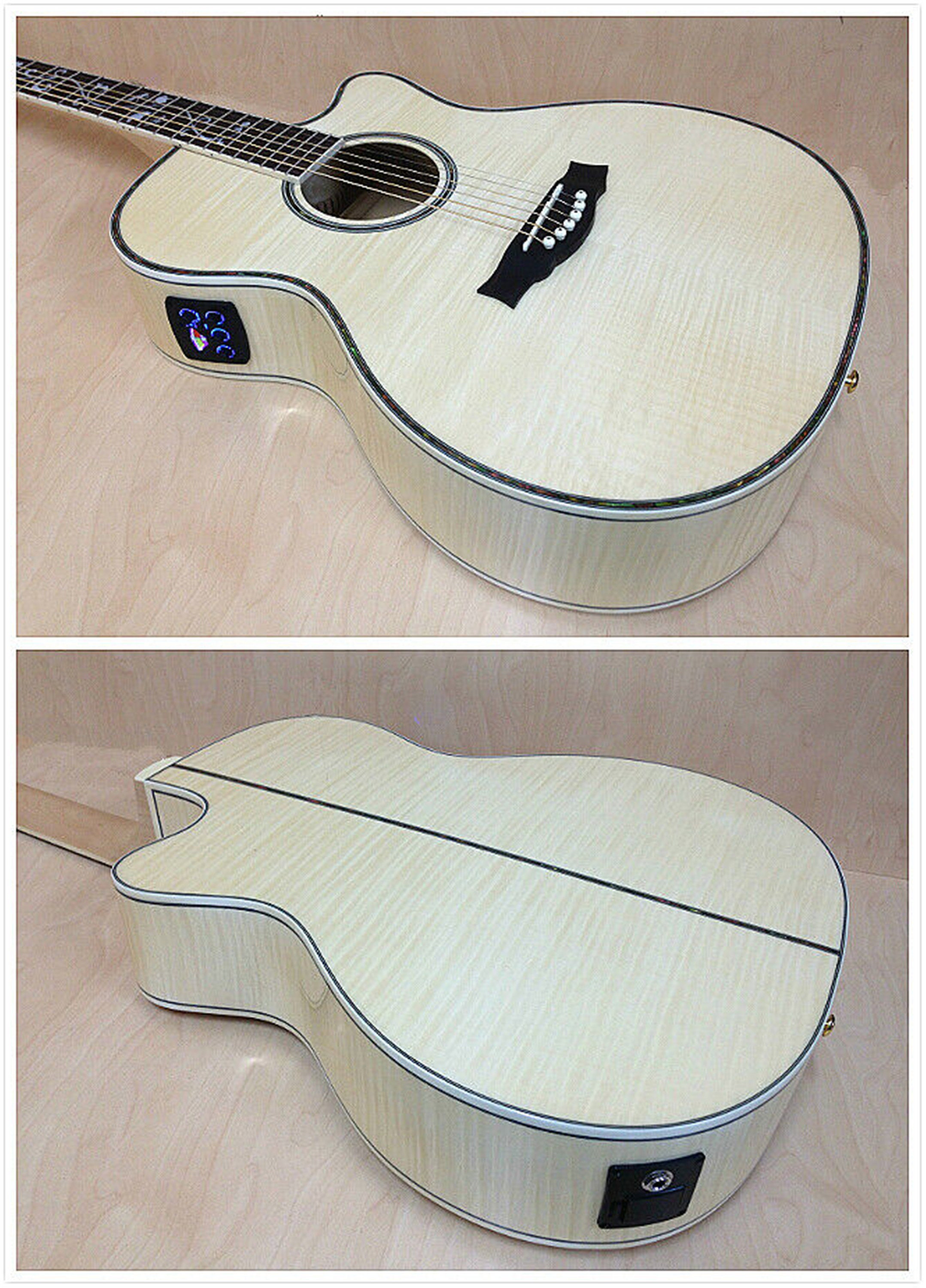 Caraya SDG-837 CEQ/N All Flame Maple Acoustic Guitar,eq/tunerfree Gig Bag -   Canada